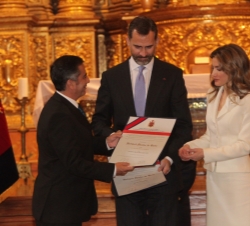 Viaje Oficial a la República de Ecuador. Los Príncipes reciben el nombramiento como Huéspedes Ilustres de la Ciudad de Quito